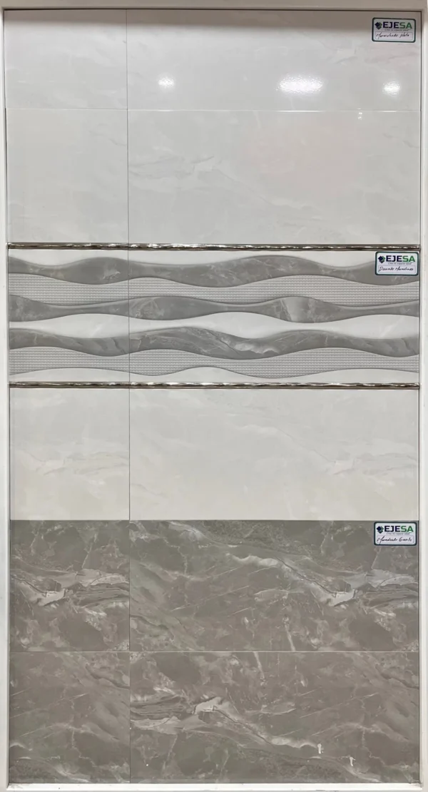 Marmoleado plata 30x60cm 1.62m2- Mayólica Importado