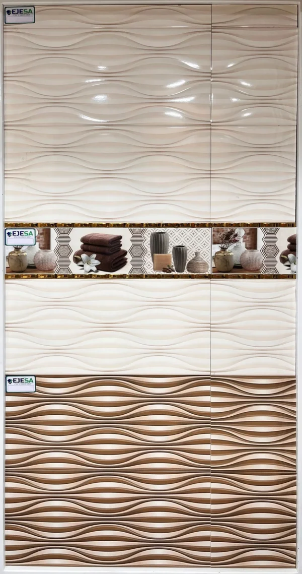 Ondas Marfil 30X60cm -1.62m2 - Mayólica Importado
