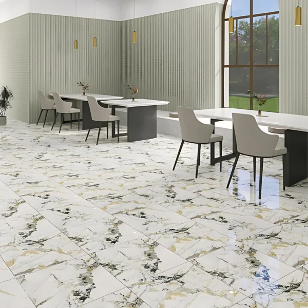 Porcelanato MARMOL NATURAL 60×60cm 1.44m2 – Vitrificado