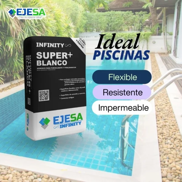Pegamento BLANCO FLEXIBLE INFINITY 25 kg – EJESA