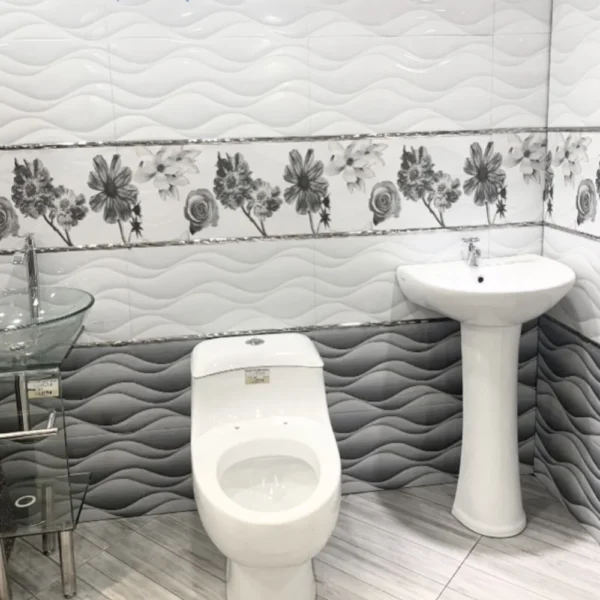 Olas Gris 30x60cm – Mayólica Importada