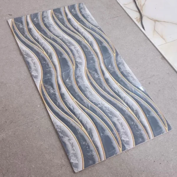 Waves dorado gris 30x60cm 1.62m2- Mayólica Importado